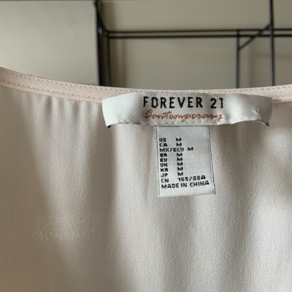 Forever 21 Deep V-Neck Blouse - Picture 3 of 3